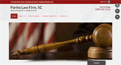 Desktop Screenshot of parinslawfirm.com